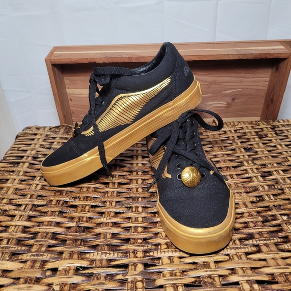 Vans Shoes - Vans Harry Potter Gold Sneakers 5.5